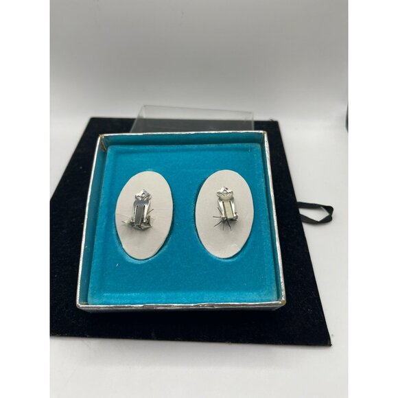 Vintage‎ Coro Enamel Daisy Clip-On Earrings - Picture 3 of 6